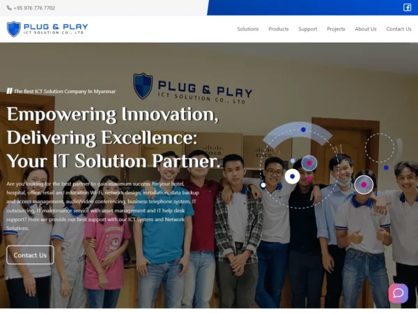 plug and play website home page image